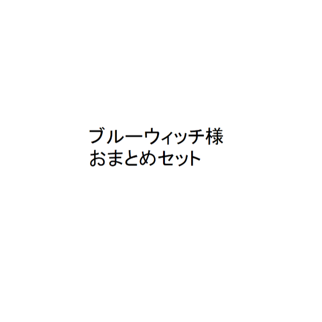ブルーウィッチ様　おまとめセット