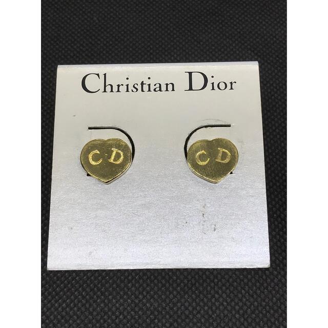 Christian Dior(クリスチャンディオール)のDior クリスチャンディオール 両耳 ゴールド CD ハート ピアス レディースのアクセサリー(ピアス)の商品写真