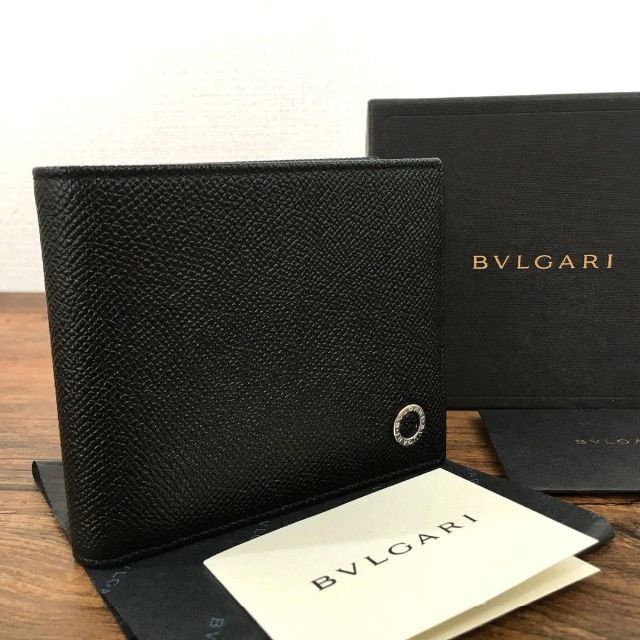 BVLGARI - 未使用品 BVLGARI 札入れ 38116 ブラック ブルガリ 446
