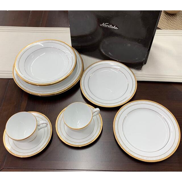 Noritake(ノリタケ)のノリタケ Noritake ゴールドハンプシャー  10PCセット 皿 インテリア/住まい/日用品のキッチン/食器(食器)の商品写真