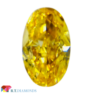 FANCY VIVID YELLOW ORANGE 0.396ct X(その他)