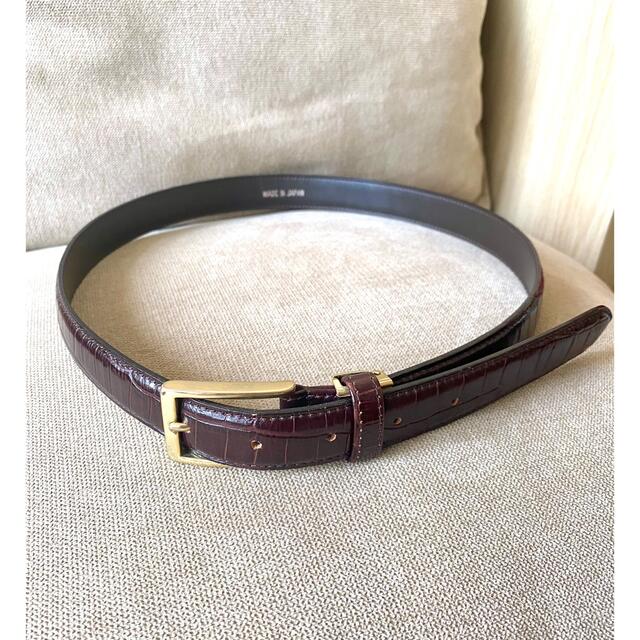 美品】Barneys New York クロコ型押し ベルト あなたのお気に入り
