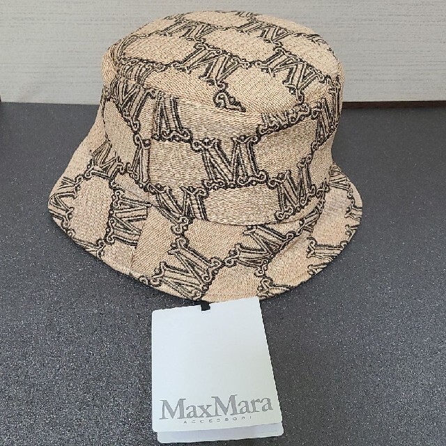Max Mara(マックスマーラ)の【新品】MAX MARA ジャガード ラフィア バケットハット レディースの帽子(ハット)の商品写真