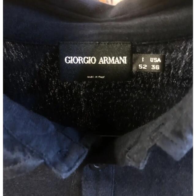 Giorgio Armani(ジョルジオアルマーニ)の定価6万円　ジョルジオアルマーニ　ポロシャツ　カットソー メンズのトップス(Tシャツ/カットソー(七分/長袖))の商品写真