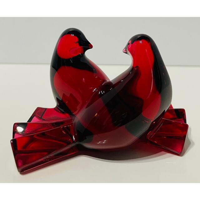 正規代理店 バカラ ☆美品☆ 「ハトツガイ」LOVING レッド バード