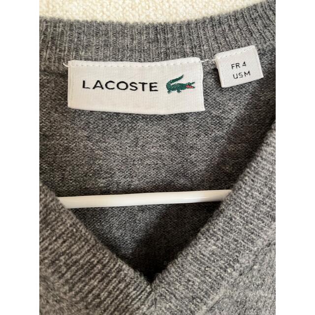 LACOSTE(ラコステ)のLACOSTE ニットベスト グレー メンズのトップス(ベスト)の商品写真