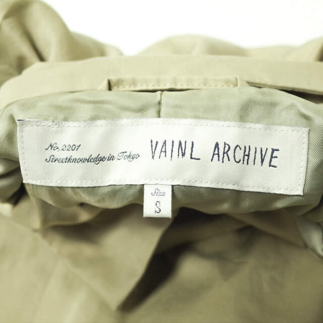 VAINL ARCHIVE x BEAUTY&YOUTH UNITED ARROWS ヴァイナルアーカイブ ビューティーアンドユース ユナイテッドアローズ 別注 日本製 CHILL COAT コットンギャバ ステンカラーコート 2215BY001 S ベージュ バルカラー アウター【VAINL ARCHIVE × BEAUTY&YOUTH】 2