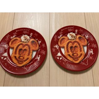 ディズニー(Disney)のメラミンプレート　ワッフルあり2枚セット(食器)