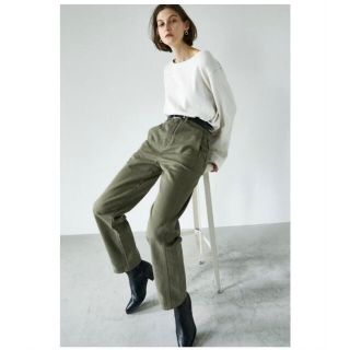 マウジー(moussy)のMOUSSY SPRING 2WAY ニットトップス アイボリー マウジー(ニット/セーター)