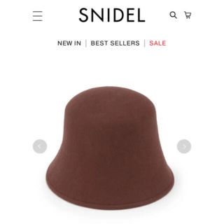 スナイデル(SNIDEL)のsnidel  クローシュハット　ブラウン(ハット)