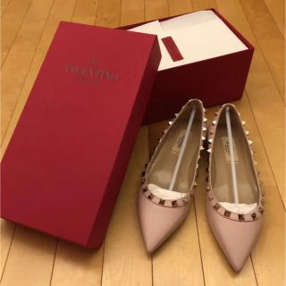 VALENTINO ヴァレンティノ　スタッズ　フラットシューズ　パンプス　美品