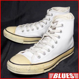 コンバース(CONVERSE)のコンバース ハイカット 26.5 白 8 レザー スニーカー CONVERSE(スニーカー)