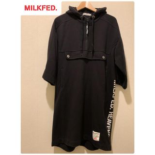 ミルクフェド(MILKFED.)の4/25出品終了【最終値下げ】MILKFED. パーカーワンピース(ひざ丈ワンピース)