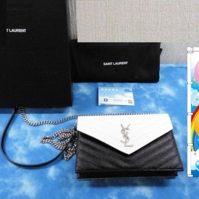 直送商品 チェーンウォレット 長財布 サンローラン ☆本物 - Laurent