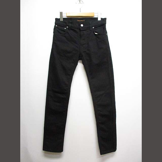 ヌーディージーンズ nudie jeans デニム パンツ ジーンズ W28 黒