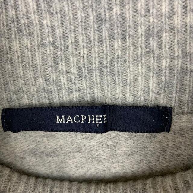 MACPHEE マカフィー 半袖 ニット タートルネック カシミヤ混 S レディースのトップス(ニット/セーター)の商品写真