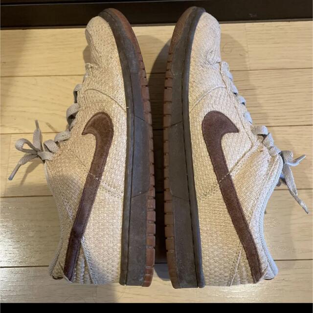 NIKE(ナイキ)のNIKE DUNK LOW HEMP BROWN ダンク 27.5 レア ヘンプ メンズの靴/シューズ(スニーカー)の商品写真