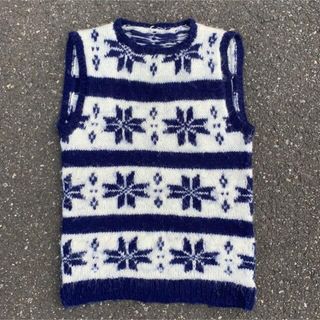 vintage ノルディック柄 ニットベスト 80's 90's 古着 