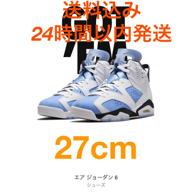 Nike Air Jordan 6  ユニバーシティブルー 27cm