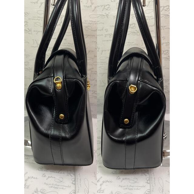 美品⭐️ バリー ロゴ オールレザー ハンドバッグ 金具 刻印