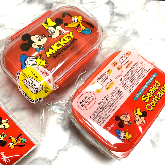 Disney - レトロミッキー お弁当箱 2点 ディズニー ミッキー ランチ