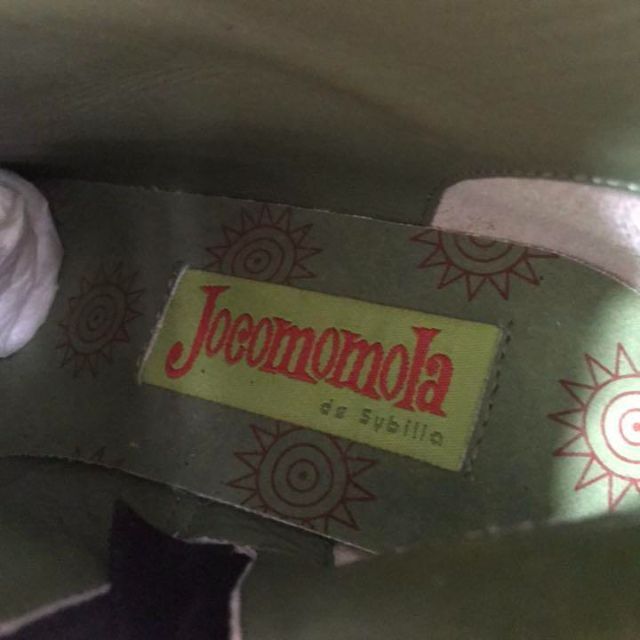 Jocomomola(ホコモモラ)の美品 ホコモモラ jocomomola ボーダー ブーツ 未使用 新古品 個性的 レディースの靴/シューズ(ブーツ)の商品写真