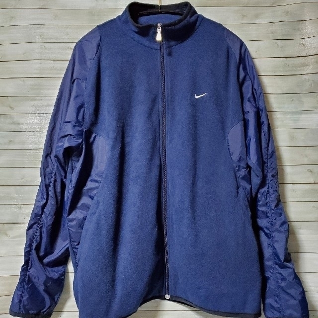 NIKE(ナイキ)のNIKE ナイキ フリースジャケット フルジップ ネイビー XL メンズのジャケット/アウター(その他)の商品写真