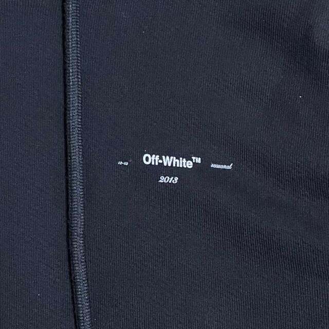 OFF-WHITE(オフホワイト)のoff-white オフホワイト パーカー ロゴ ブラック スウェット メンズのトップス(パーカー)の商品写真