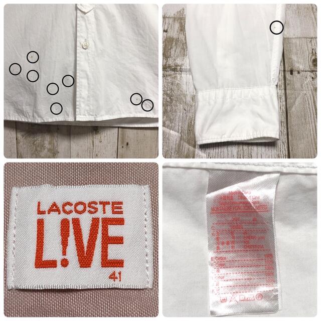 LACOSTE L!VE(ラコステライブ)のラコステライブ ワンポイント ロゴ刺繍 着用感L-XL BDシャツ メンズのトップス(シャツ)の商品写真
