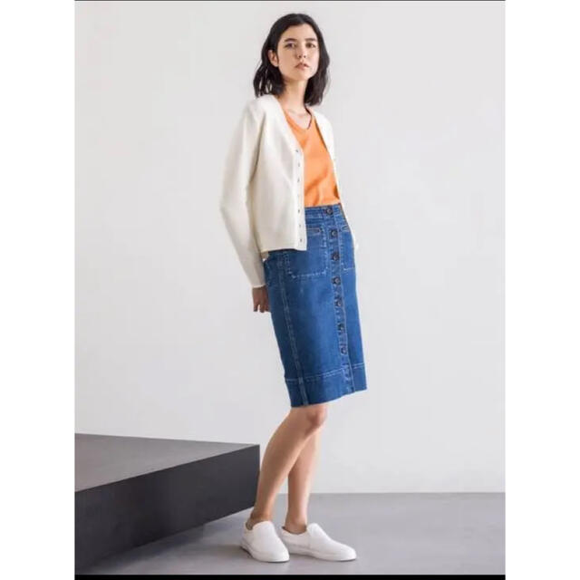 UNIQLO(ユニクロ)のユニクロU デニムスカート レディースのスカート(ひざ丈スカート)の商品写真