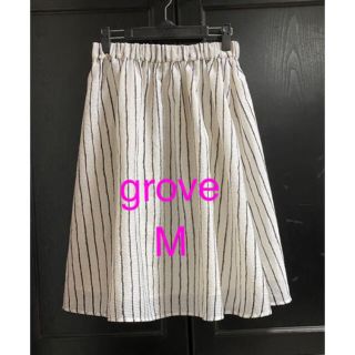 グローブ(grove)のgroveギャザーフレアースカート Mサイズ(ロングスカート)