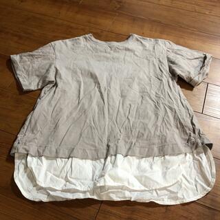 ジーユー(GU)のgu Tシャツ　ライトグレー　Lサイズ(Tシャツ(半袖/袖なし))