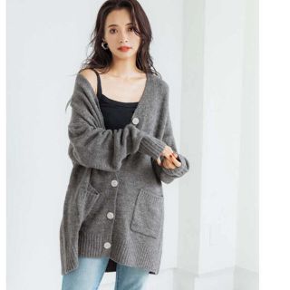 ザラ(ZARA)のCOCA✰カーディガン✰チャコールグレー　新品、未使用(カーディガン)