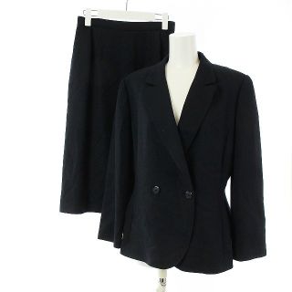 ジュンアシダ(jun ashida)のジュンアシダ セットアップ スーツ ジャケット スカート ウール 11 L 紺(スーツ)