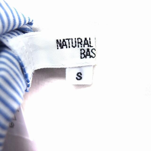 NATURAL BEAUTY BASIC(ナチュラルビューティーベーシック)のNATURAL BEAUTY BASIC ストライプ柄 シャツ ブラウス リボン レディースのトップス(シャツ/ブラウス(半袖/袖なし))の商品写真