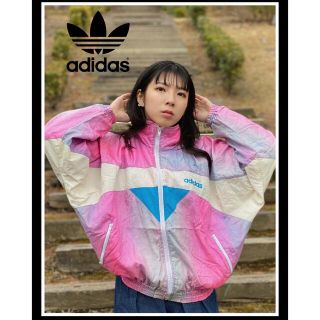 アディダス(adidas)の希少☆アディダスadidas☆ナイロンジャケット90s おしゃれ　可愛い(ナイロンジャケット)