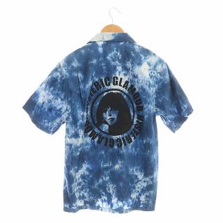 ヒステリックグラマー(HYSTERIC GLAMOUR)のヒステリックグラマー 20SS タイダイオープンカラーシャツ 半袖 S 青(シャツ)