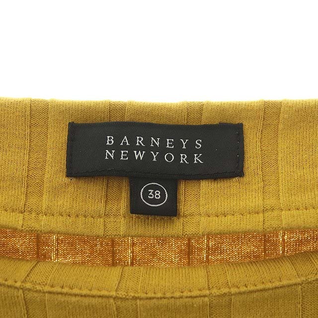 BARNEYS NEW YORK(バーニーズニューヨーク)のバーニーズニューヨーク カットソー リブ 長袖  38 マスタード レディースのトップス(カットソー(長袖/七分))の商品写真