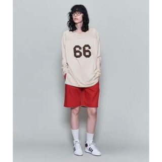 ビューティアンドユースユナイテッドアローズ(BEAUTY&YOUTH UNITED ARROWS)のroku6 ロクRAYON COTTON FOOT BALL T フットボールT(カットソー(長袖/七分))