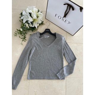 フォクシー(FOXEY)の【美品】FOXEY♢﻿knit トップス♢﻿(カットソー(長袖/七分))