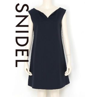 スナイデル(SNIDEL)のSNIDEL　スナイデル　バックデザインAラインワンピース(ミニワンピース)