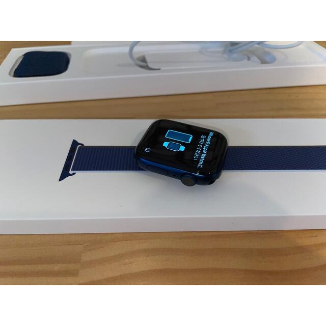 Apple Watch 6 ブルー アップルウォッチ 6 wifi 美品