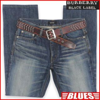 バーバリーブラックレーベル(BURBERRY BLACK LABEL)のバーバリーブラックレーベル ジーンズ W30 デニム 73 古着 メンズ パンツ(デニム/ジーンズ)