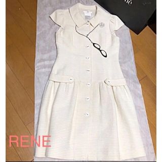 ルネ(René)のルネ♡ワンピース　アイボリー(ひざ丈ワンピース)