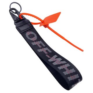 オフホワイト(OFF-WHITE)の早い者勝ち🌺正規品 限定カラー オフホワイト ビッグストラップ 即完売(キーホルダー)