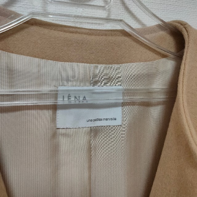 IENA(イエナ)の美品 イエナ IENA  ノンカラーコート ジップアップタイプ ベージュM レディースのジャケット/アウター(ロングコート)の商品写真