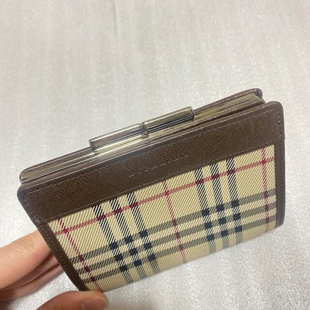 BURBERRY(バーバリー)のバーバリー　二つ折り　財布　ノバチェック　がま口 レディースのファッション小物(財布)の商品写真