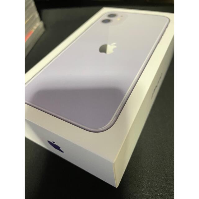 スマホ/家電/カメラiPhone11 パープル　64g 美品　バッテリー99%