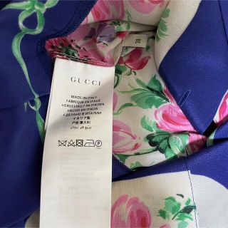 Gucci - 期間限定○GUCCIグッチ2017プレフォール青ピンク花ワンピース Gucci - 期間限定○GUCCIグッチ2017プレフォール青ピンク花ワンピース