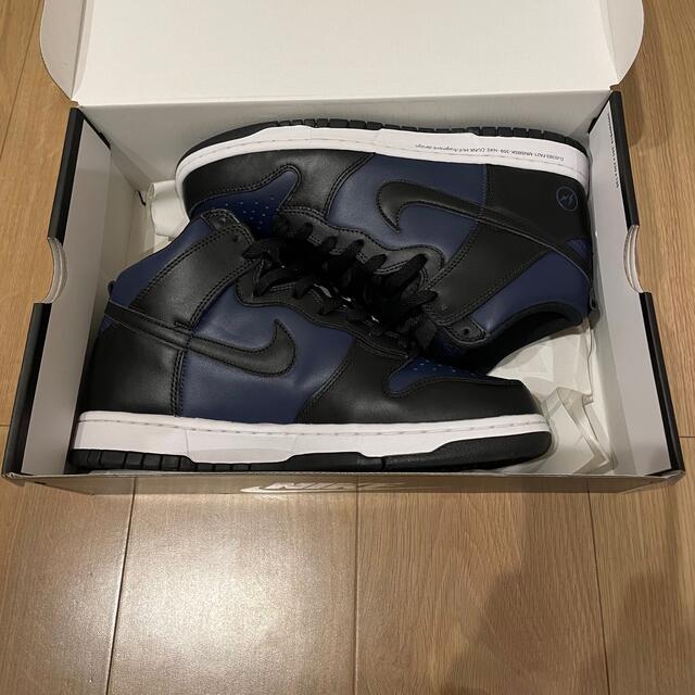 FRAGMENT × NIKE DUNK HIGH  MIDNIGHT NAVY